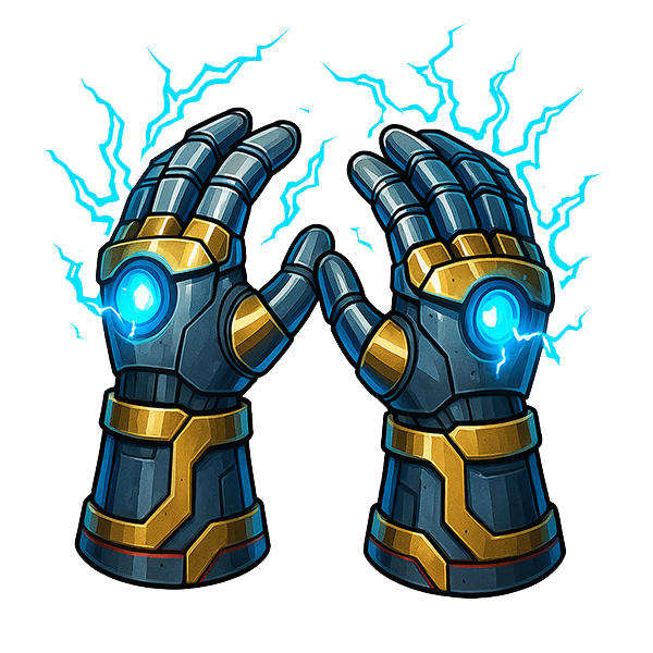 Thunderstrike Gloves | Comic Battles Online Collectible Card Game